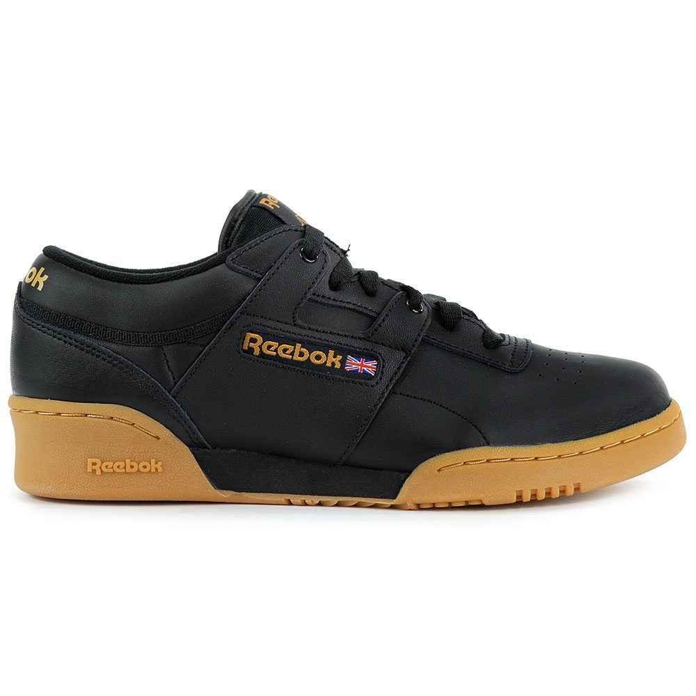 reebok men's classic leather gum shoes