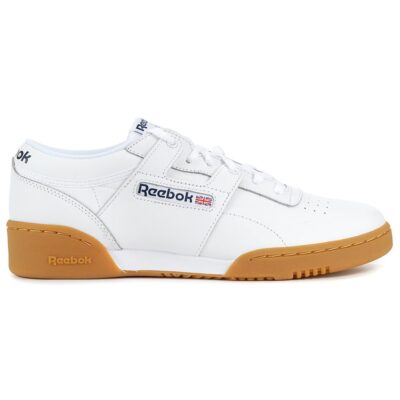 Reebok Men's Classic Leather Workout Low White/Gum Shoes 63978