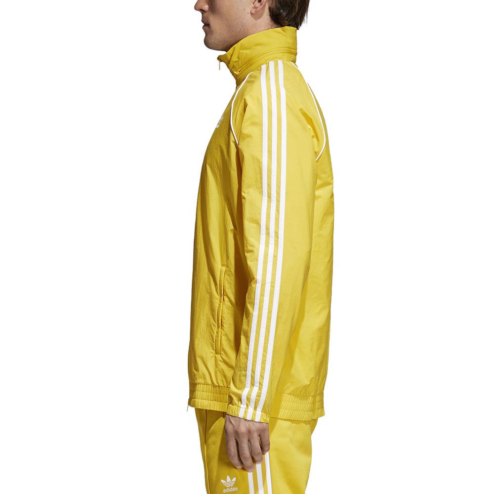 yellow adidas windbreaker jacket