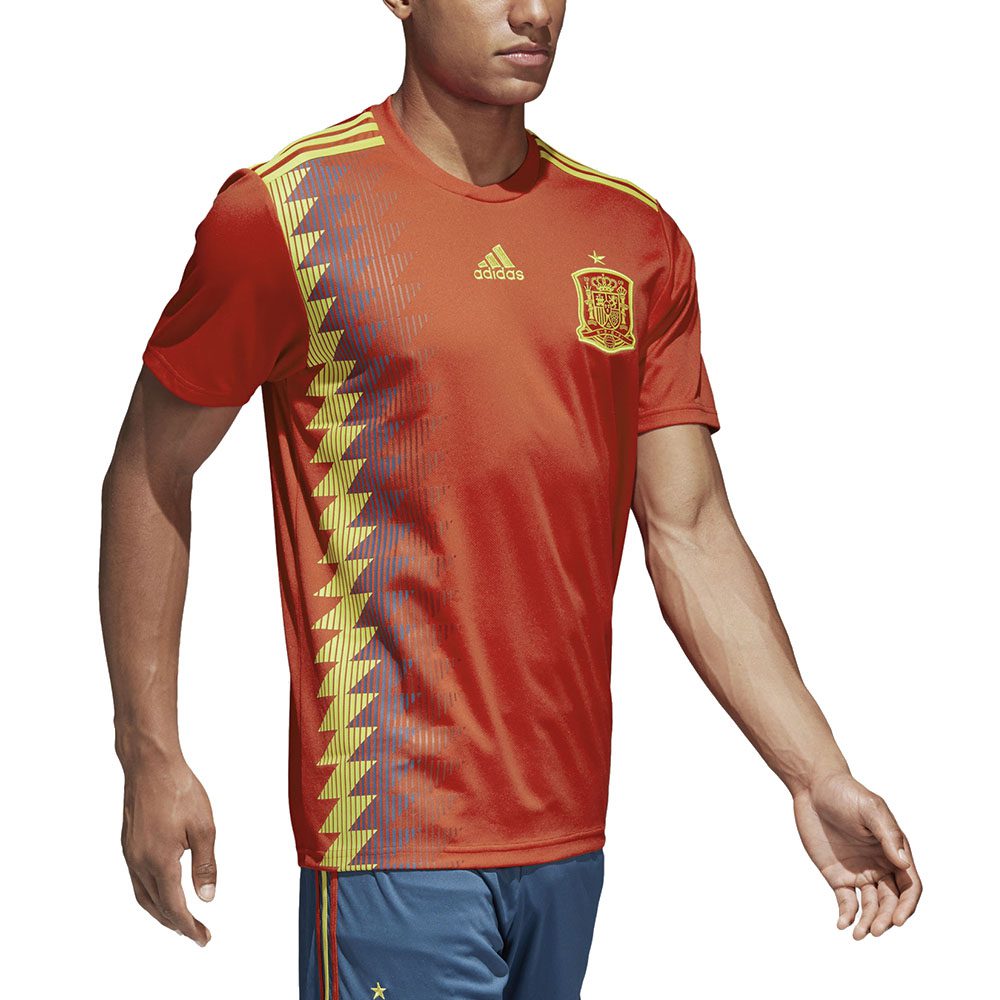 Adidas Men\'s Spain Home î€€Soccerî€ î€€Footballî€ î€€Jerseyî€ Red/Bold Gold CX5355 ...