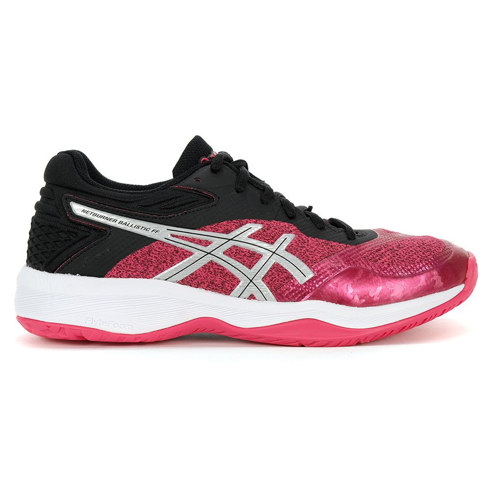ASICS Women's Netburner Ballistic FF Pixel Pink/Silver Court Shoes 1052A002.7...