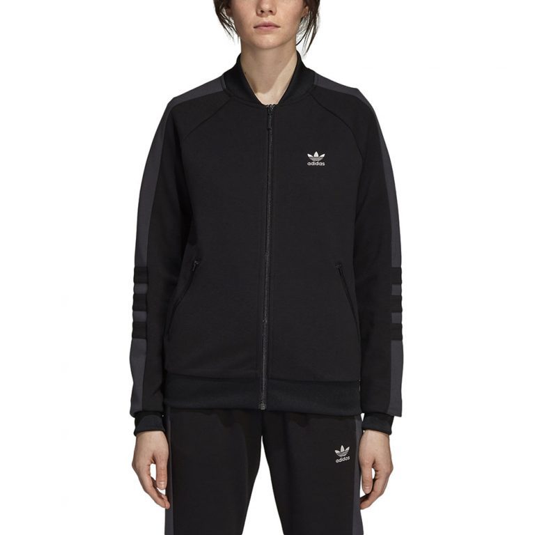 Adidas Originals Women's Track Top Jacket Night Black DH4194