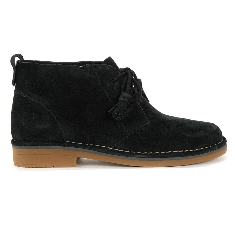 Hush Puppies Women's Cyra Catelyn Black Suede Chukka Boots HWR5490-001 ...
