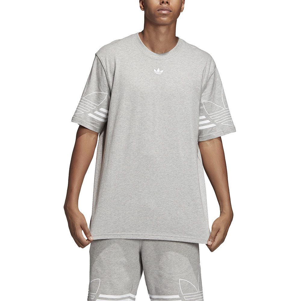 grey adidas shirt mens