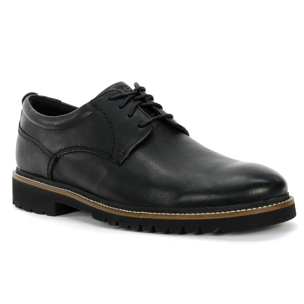 Rockport Men's Marshall Plain Toe Oxford Black/Leather 2 Shoes CG8260 ...