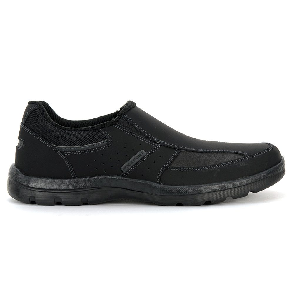 Rockport Men's Get Your Kicks Slip On Black Shoes M79272 - WOOKI.COM