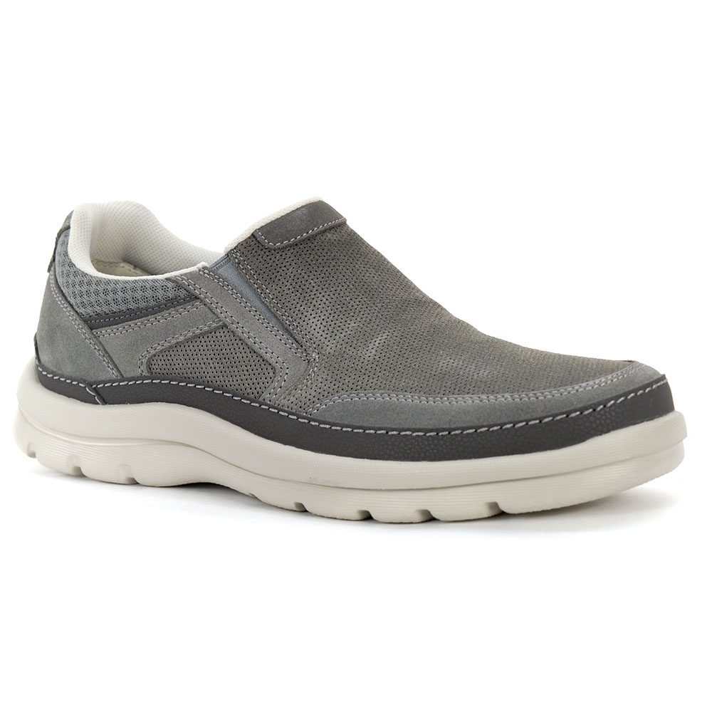 Rockport Men's Get Your Kicks Double Gore Mudguard Steel Grey Shoes ...