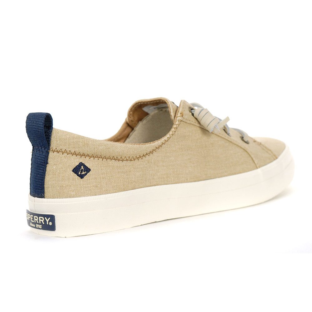 sperry women's crest vibe washed linen sneaker
