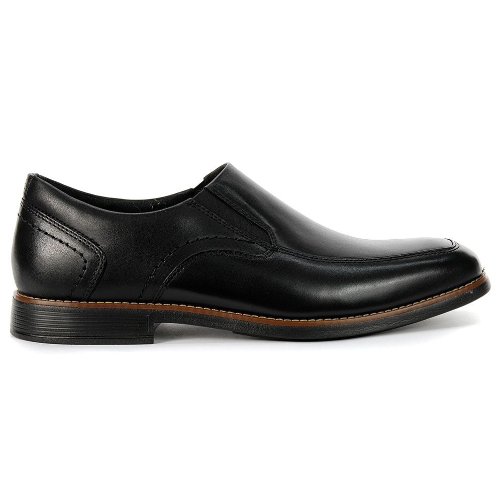 rockport black leather shoes