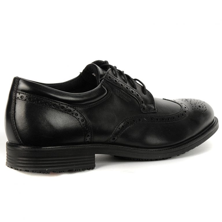 Rockport Men's Essential details Waterproof Wingtip Black Shoes V73842 ...