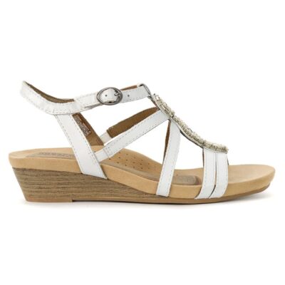 Rockport Cobb Hill Chaussures compensées Hollywood Hannah White pour femmes CCK02WT
