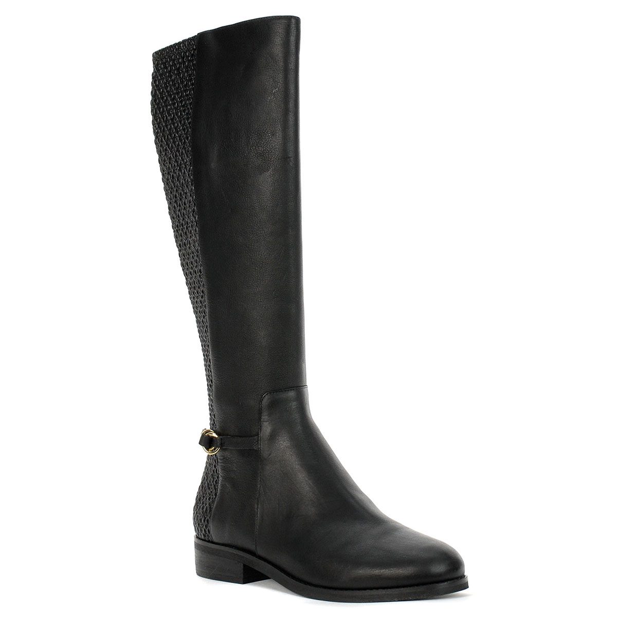 Cole Haan Women's Isabell Stretch Boot Black Leather W15606 - WOOKI.COM