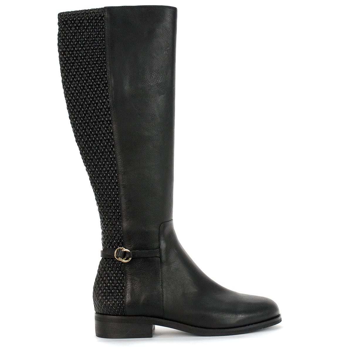 Cole Haan Women's Isabell Stretch Boot Black Leather W15606 - WOOKI.COM