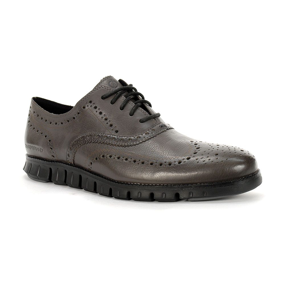 Cole Haan Men's ZEROGRAND Wingtip Oxford Shoes Burnished Pavement ...