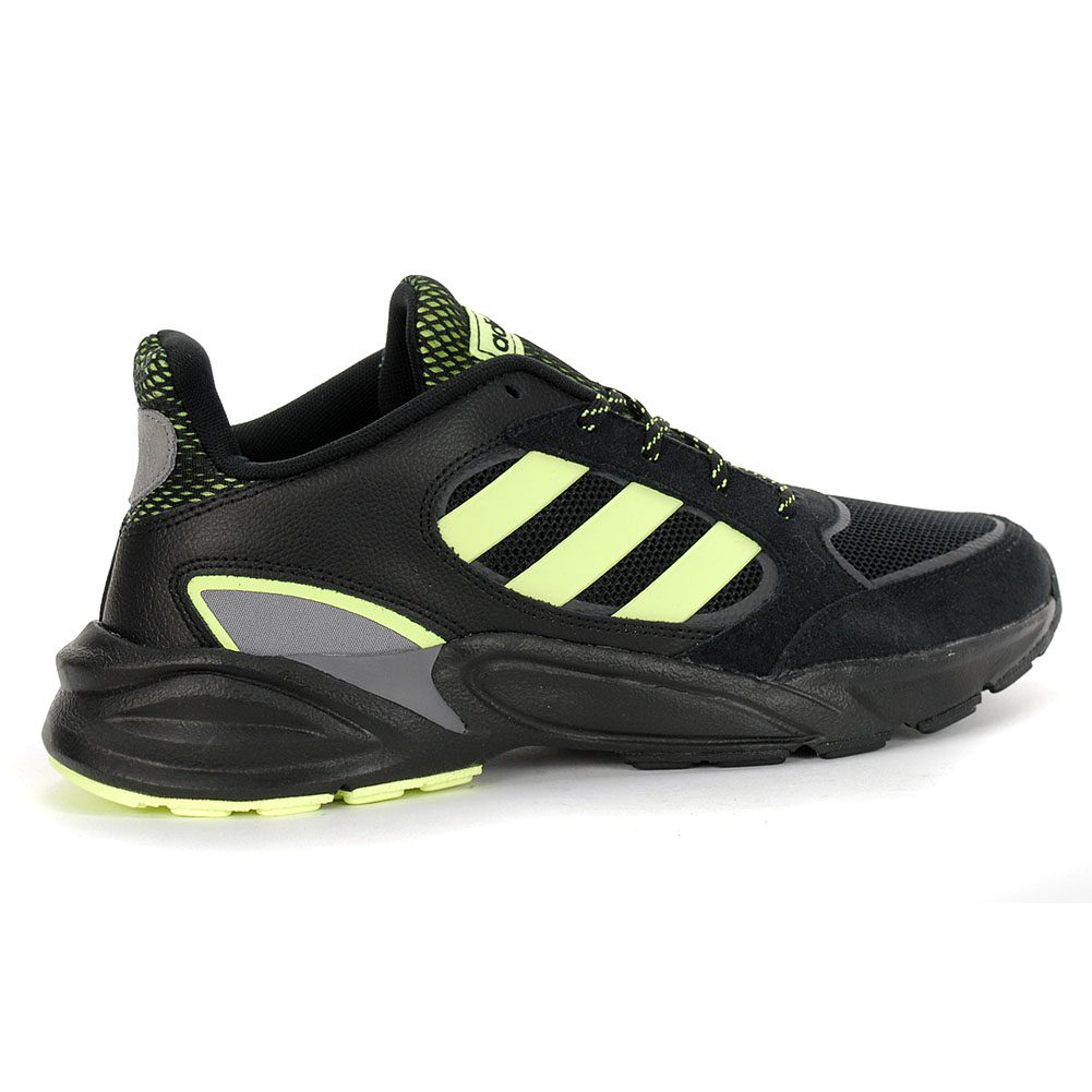 Adidas Men's 90's Valasion Core Black/Hi-Res Yellow/Grey Three Shoes ...