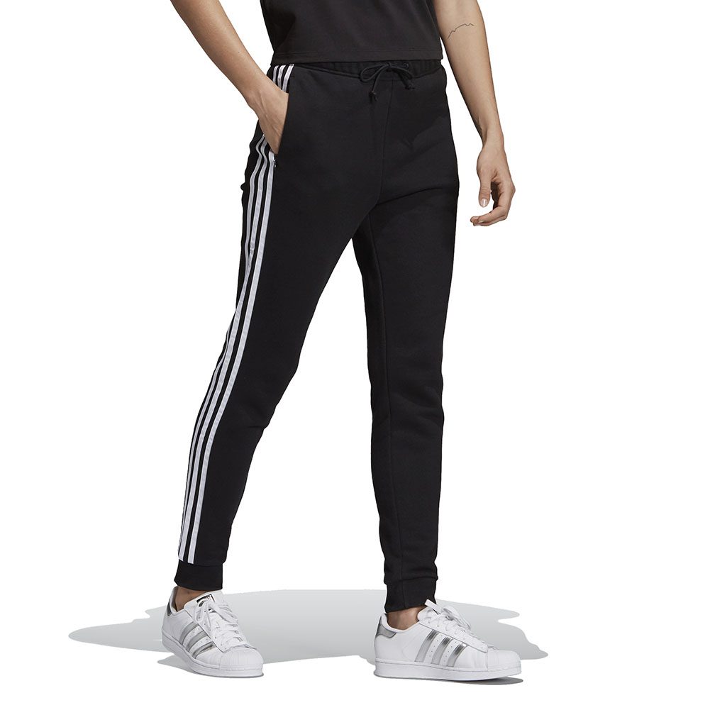 Adidas Originals Women's Cuffed Black Track Pants DV2572 - WOOKI.COM