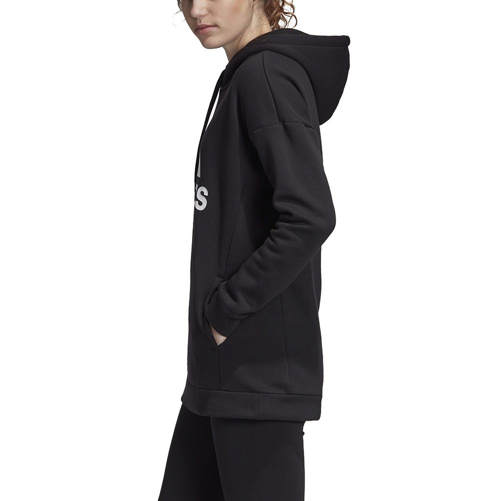 Adidas Originals Women S Must Haves Badge Of Sport Logo Black Hoodie Eb3800 Wooki Com