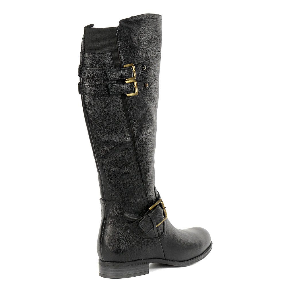 Naturalizer Women's Jessie Black Leather Boots EC0201439 - WOOKI.COM