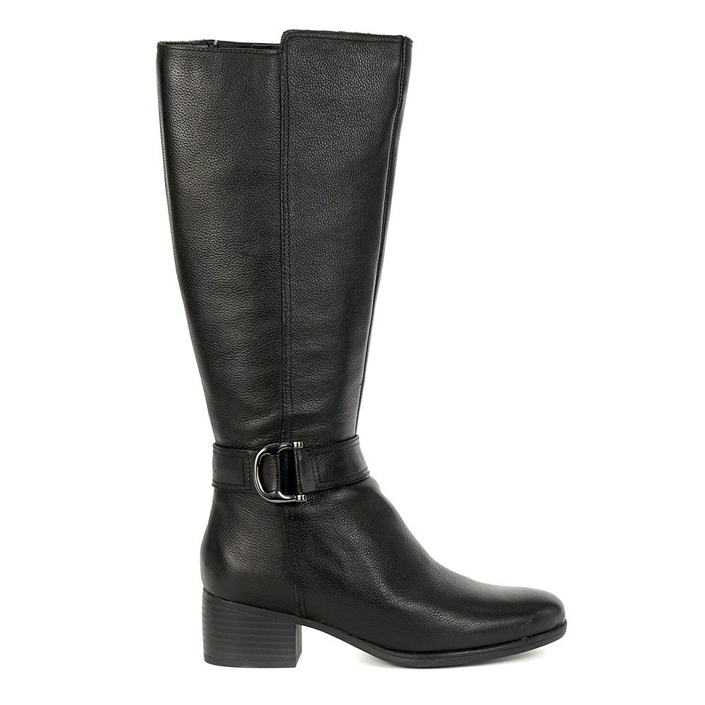 Naturalizer Women's Kelso Black Leather Boots EC0226677 | eBay