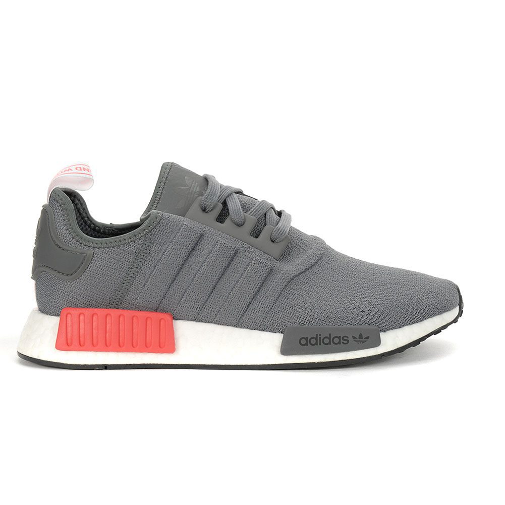 adidas grey and red shoes
