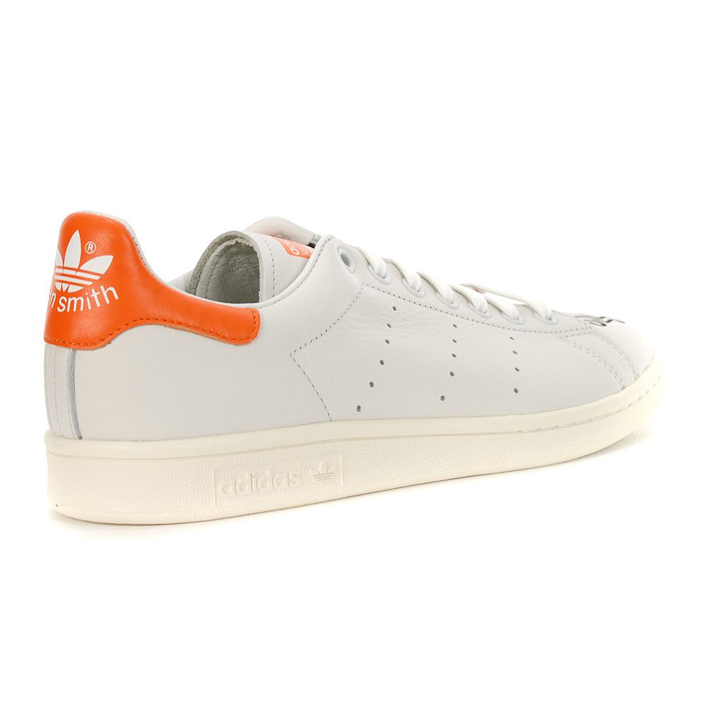 stan smith white orange