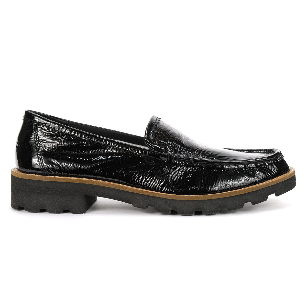 sperry black loafers womens