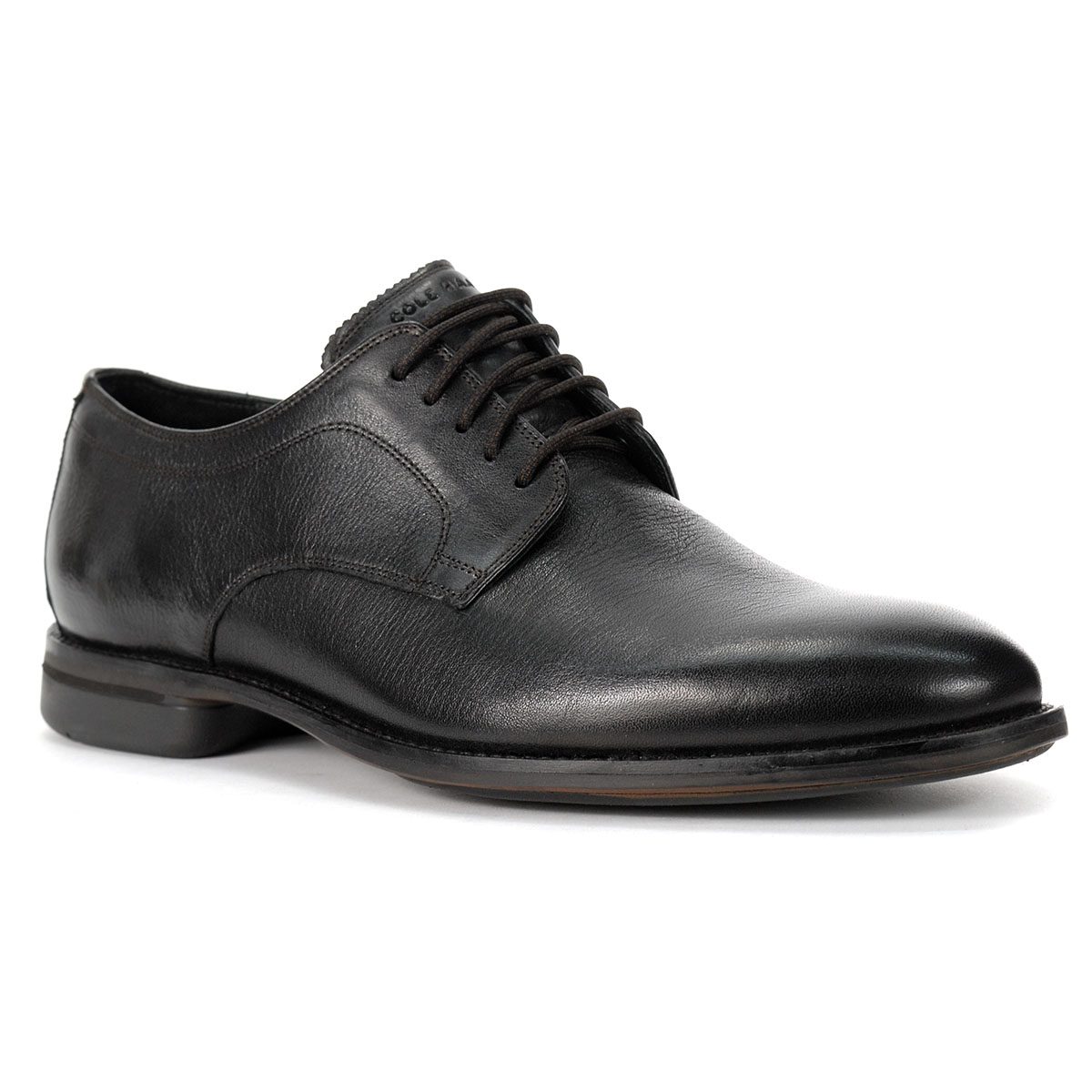 Cole Haan Men's Holland Grand Plain Toe Oxford Black Leather Shoes ...
