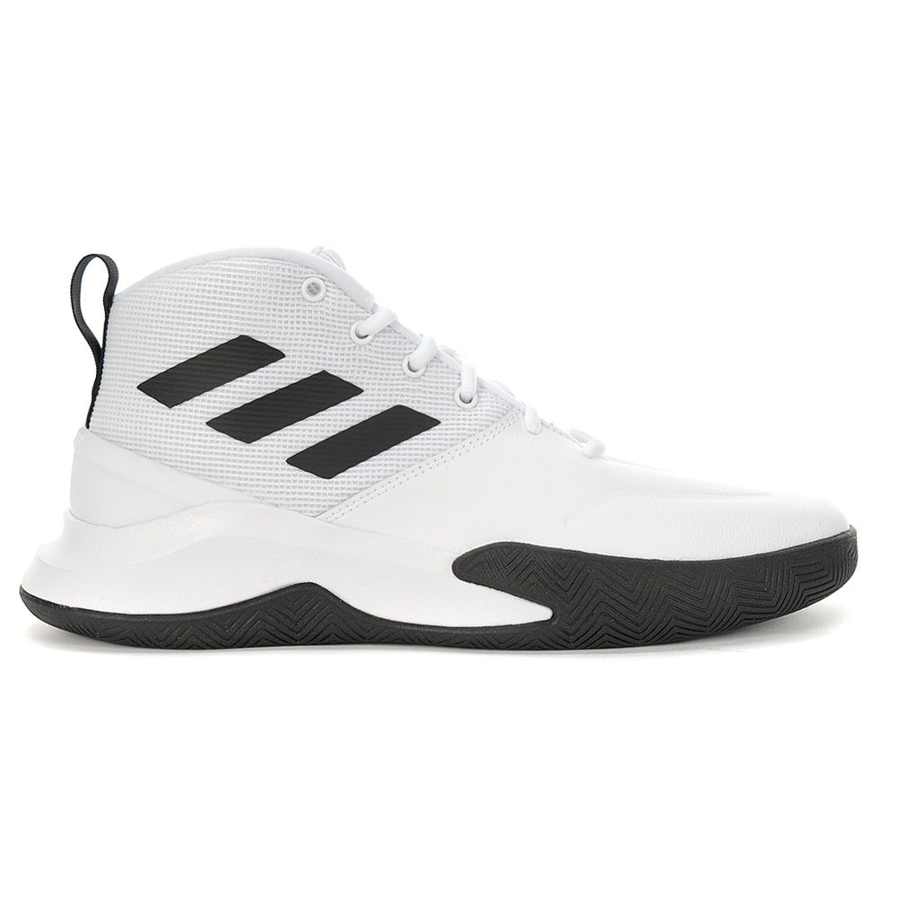 Adidas Men's Own The Game Cloud White/Black/White Basketball Shoes ...