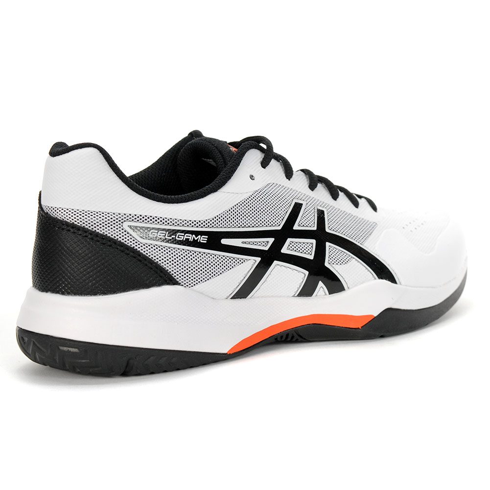 ASICS Men&#39;s Gel-Game 7 White/Black Tennis Shoes 1041A042.105 - WOOKI.COM