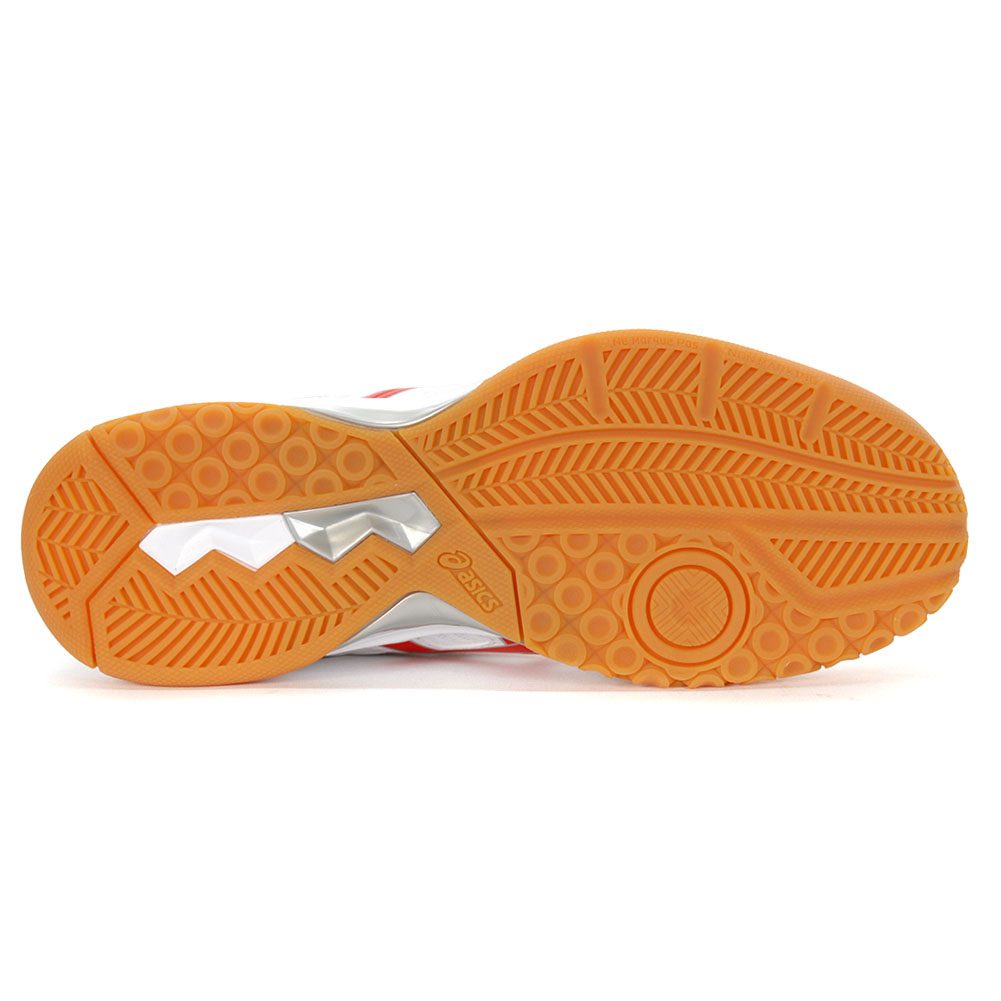 ASICS Women's Rocket 9 White/Classic Red Volleyball Shoes 1072A034.101