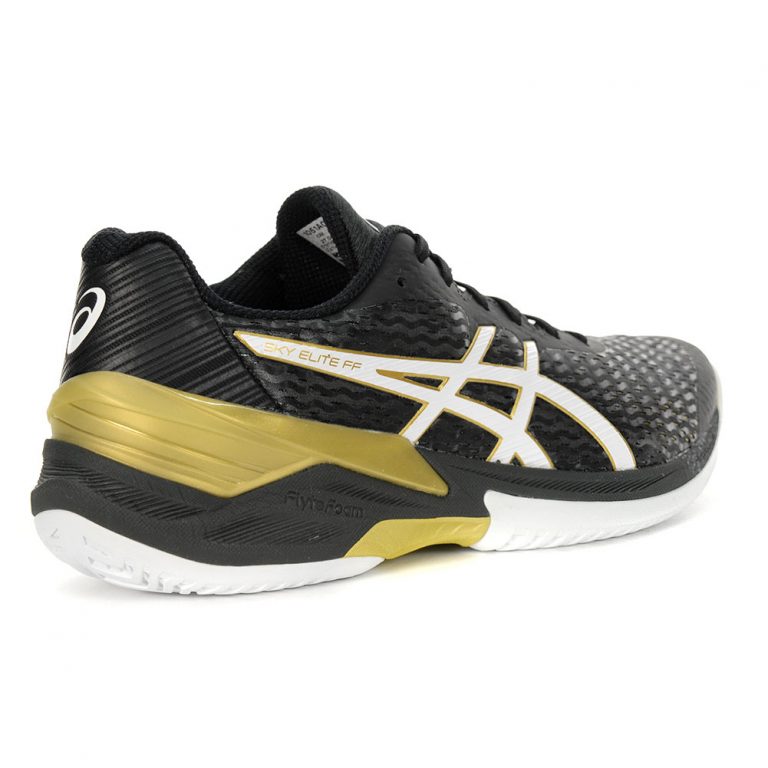 ASICS Men's Sky Elite FF Black/White Volleyball Shoes 1051A031.001 ...