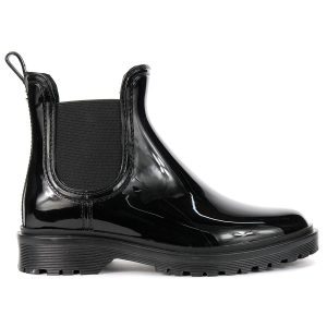 womens black rain boots
