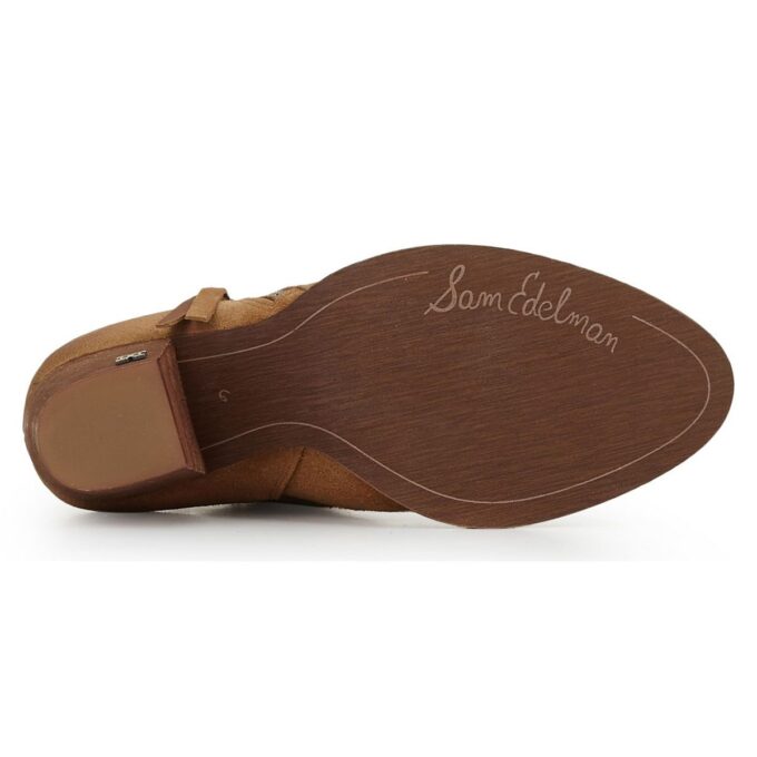 Sam Edelman Women's Macon Ankle Bootie Golden Caramel Suede Boots F8825L5251 - Image 4