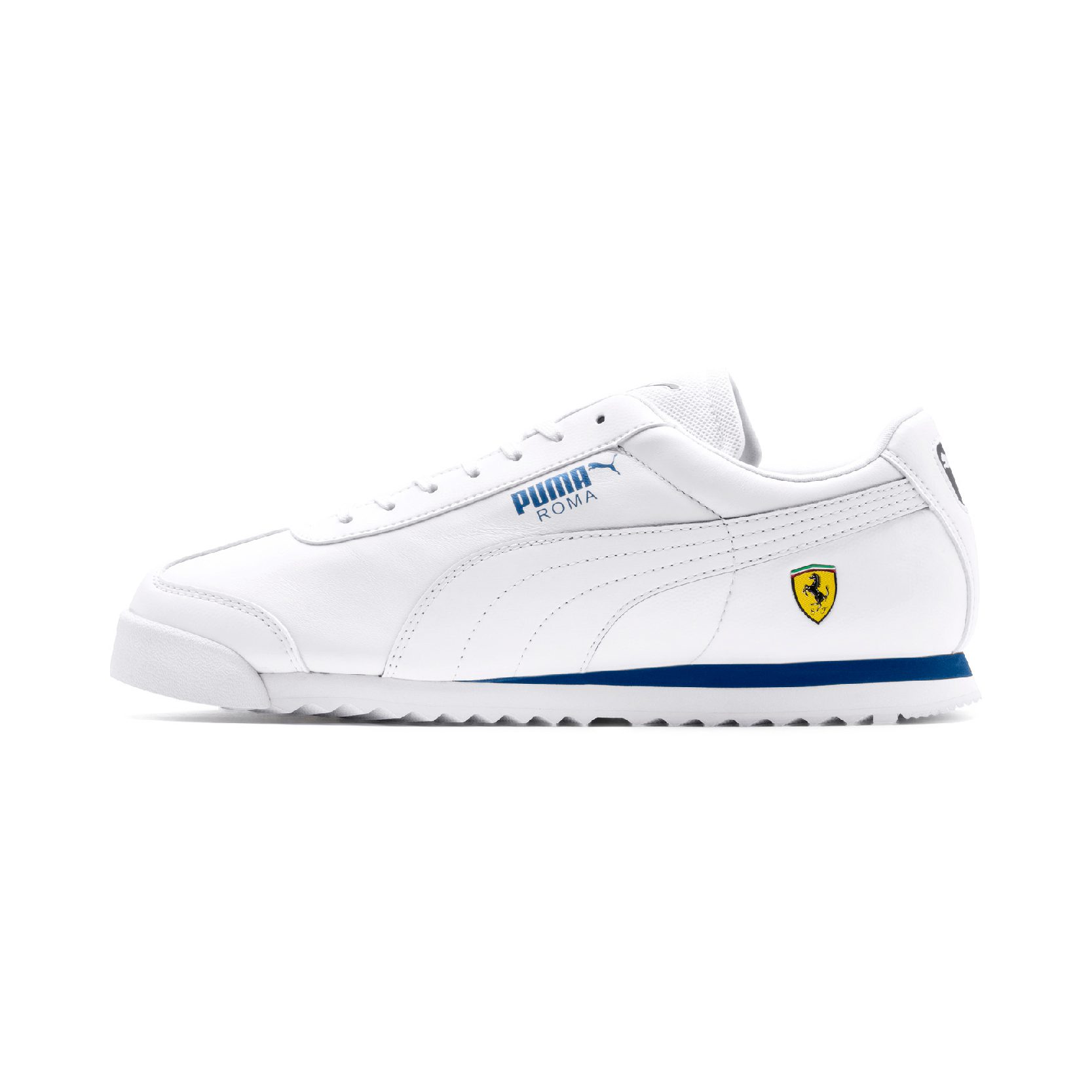 Puma Men's Scuderia Ferrari Roma White/Galaxy Blue Sneakers 30608311 NEW!