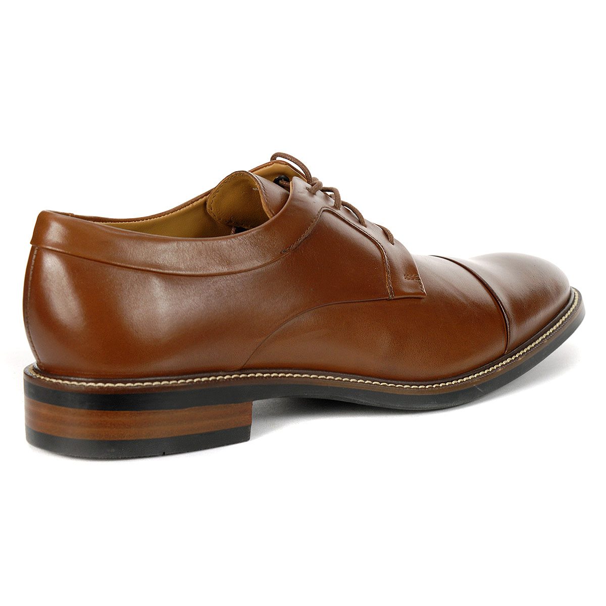 Cole Haan Men's Warren Cap Toe Oxford British Tan Leather Dress Shoes ...