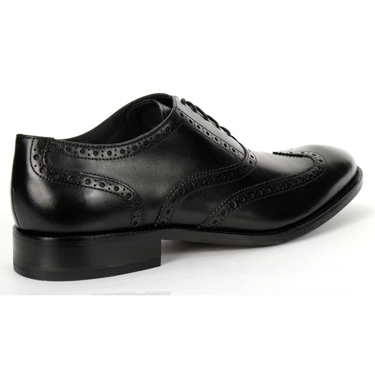 Cole Haan Men's Williams Wingtip Oxford Black Leather Dress Shoes ...