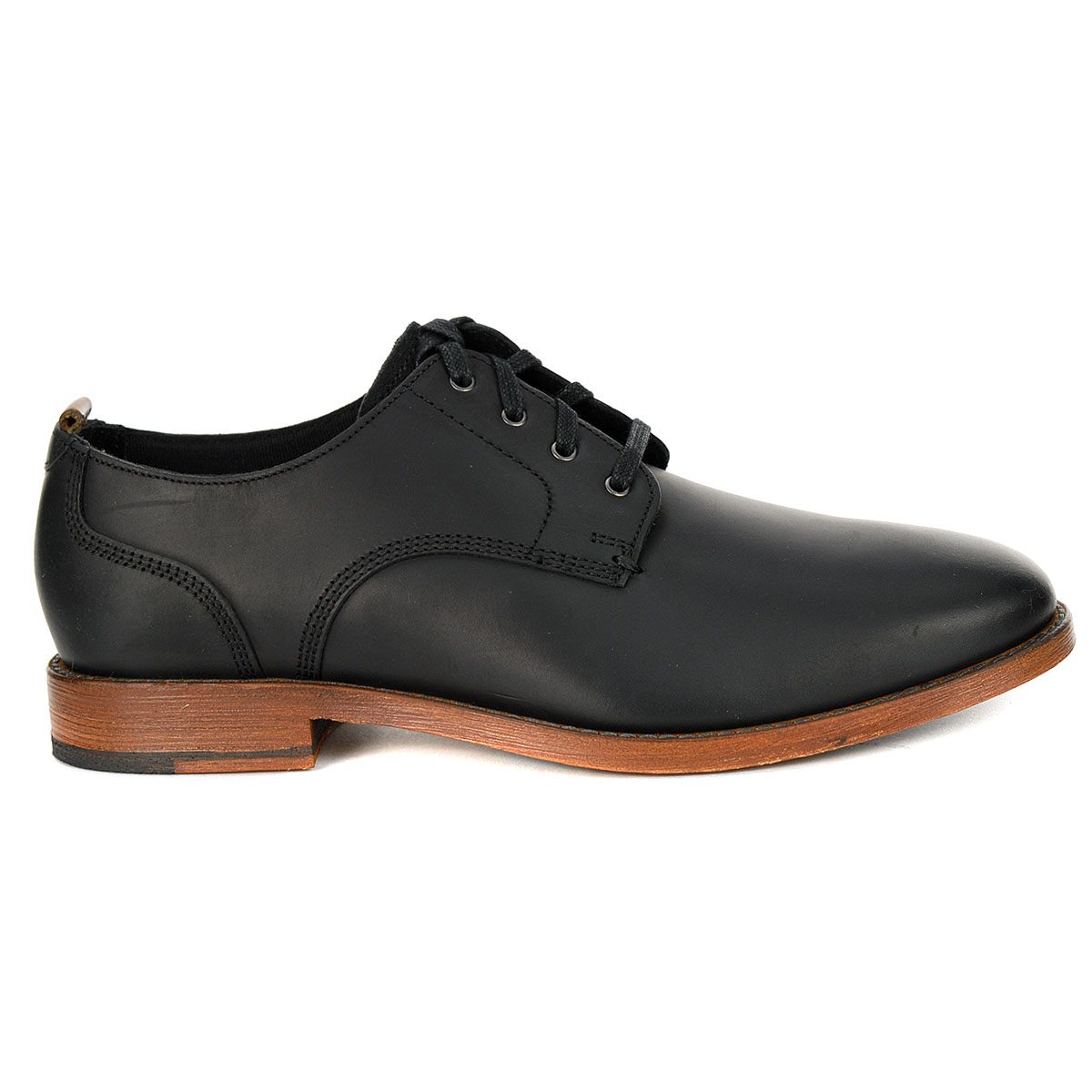 Cole Haan Men's Feathercraft Grand Blucher Oxford Black Smooth Leather ...