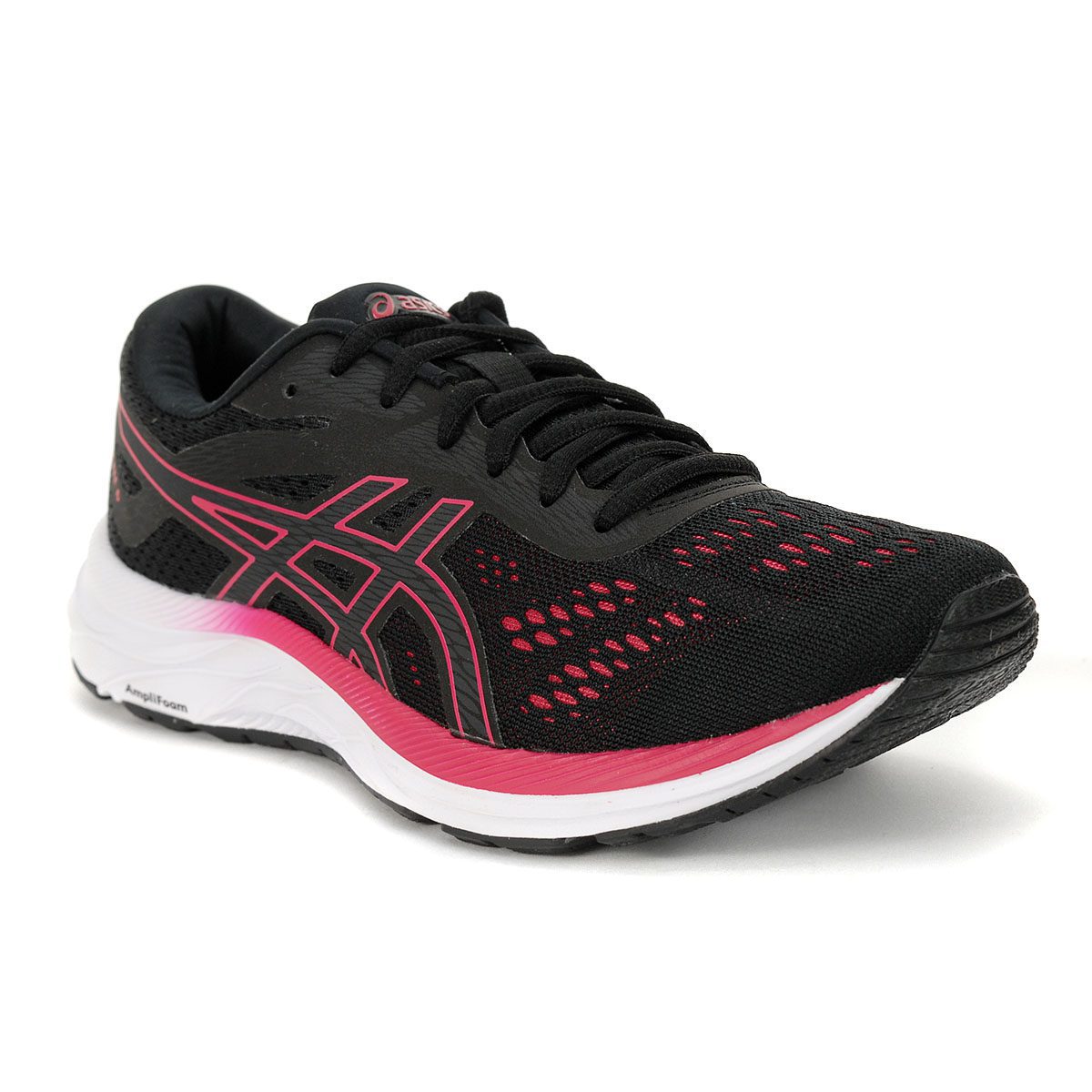 ASICS Women's Gel-Excite 6 Black/Rose Petal Running Shoes 1012A150.003 ...