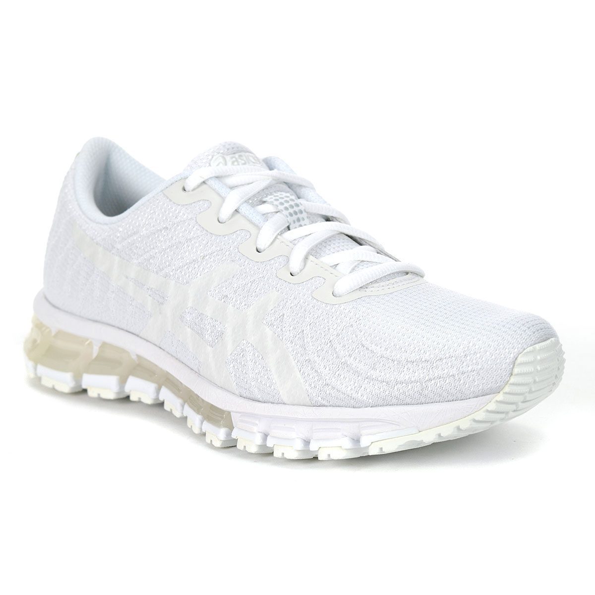 White asics running shoes