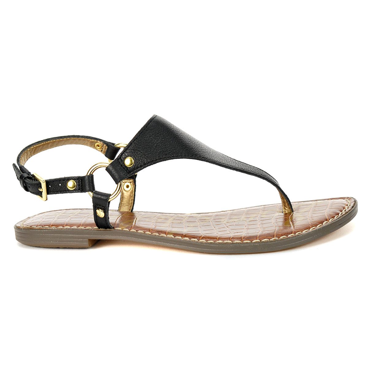 Sam Edelman Greta Black/New tumbled Leather Sandals B6861L4001 - WOOKI.COM