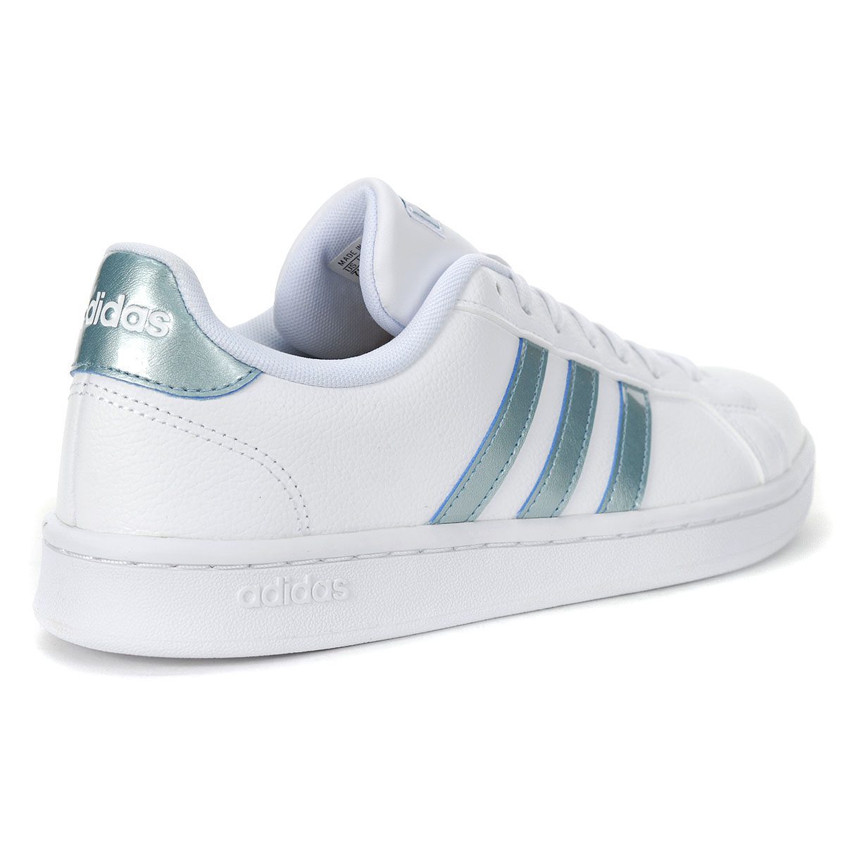 Adidas Women s Grand Court White/Ash Grey/Light Granite Sneakers EE8175