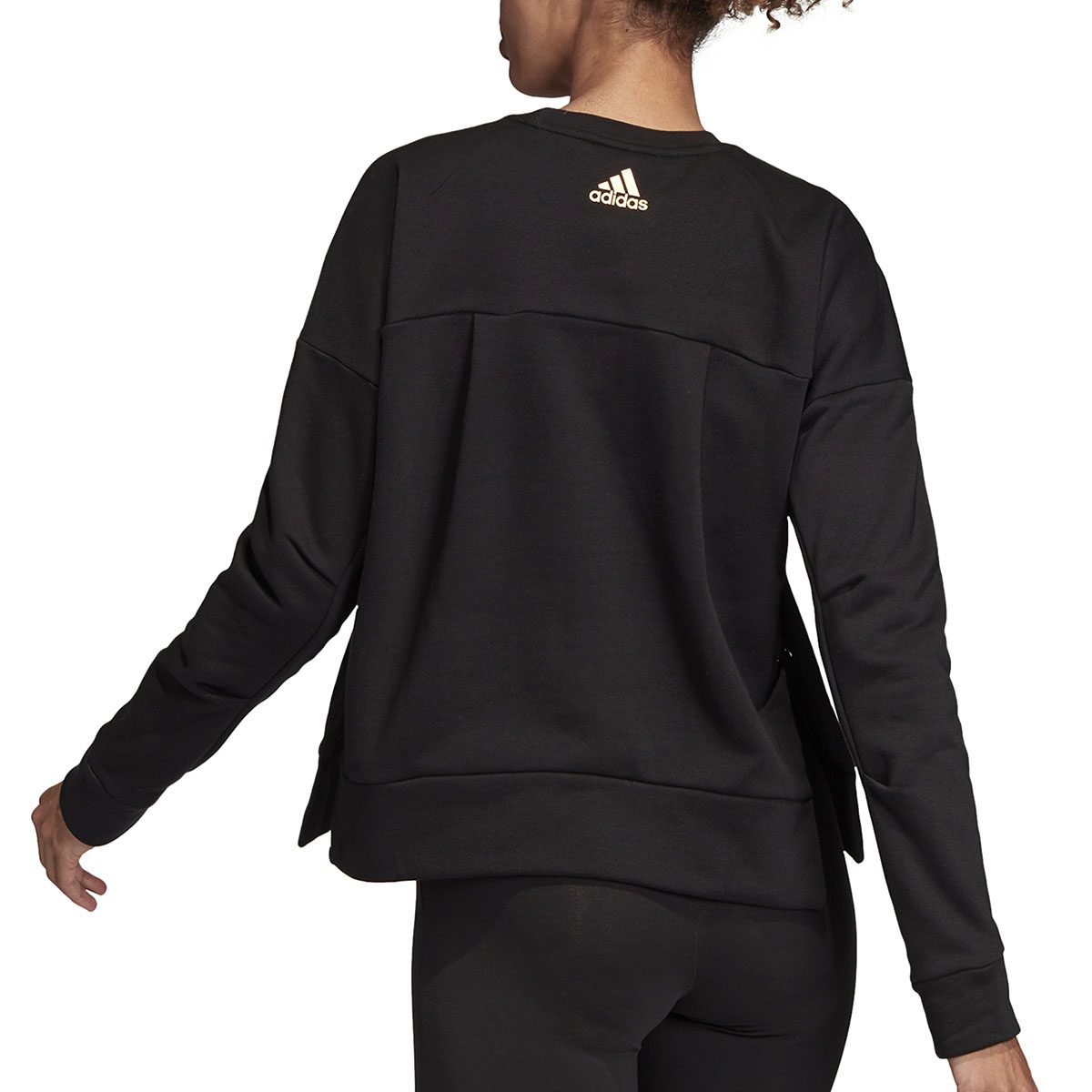 adidas women's black sweatshirt