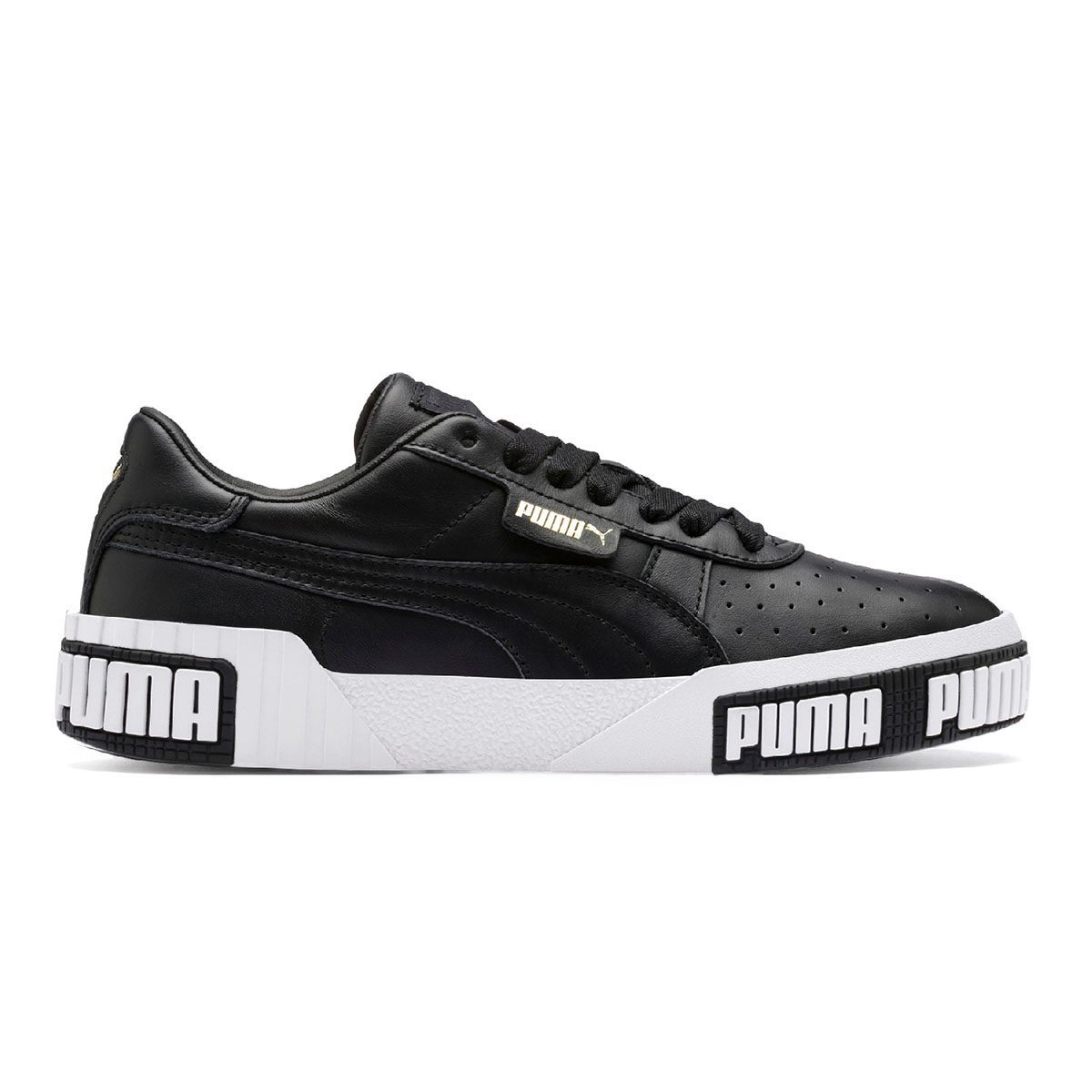 PUMA Women's Cali Bold Puma Black/Metallic Gold Sneakers 37081103 ...
