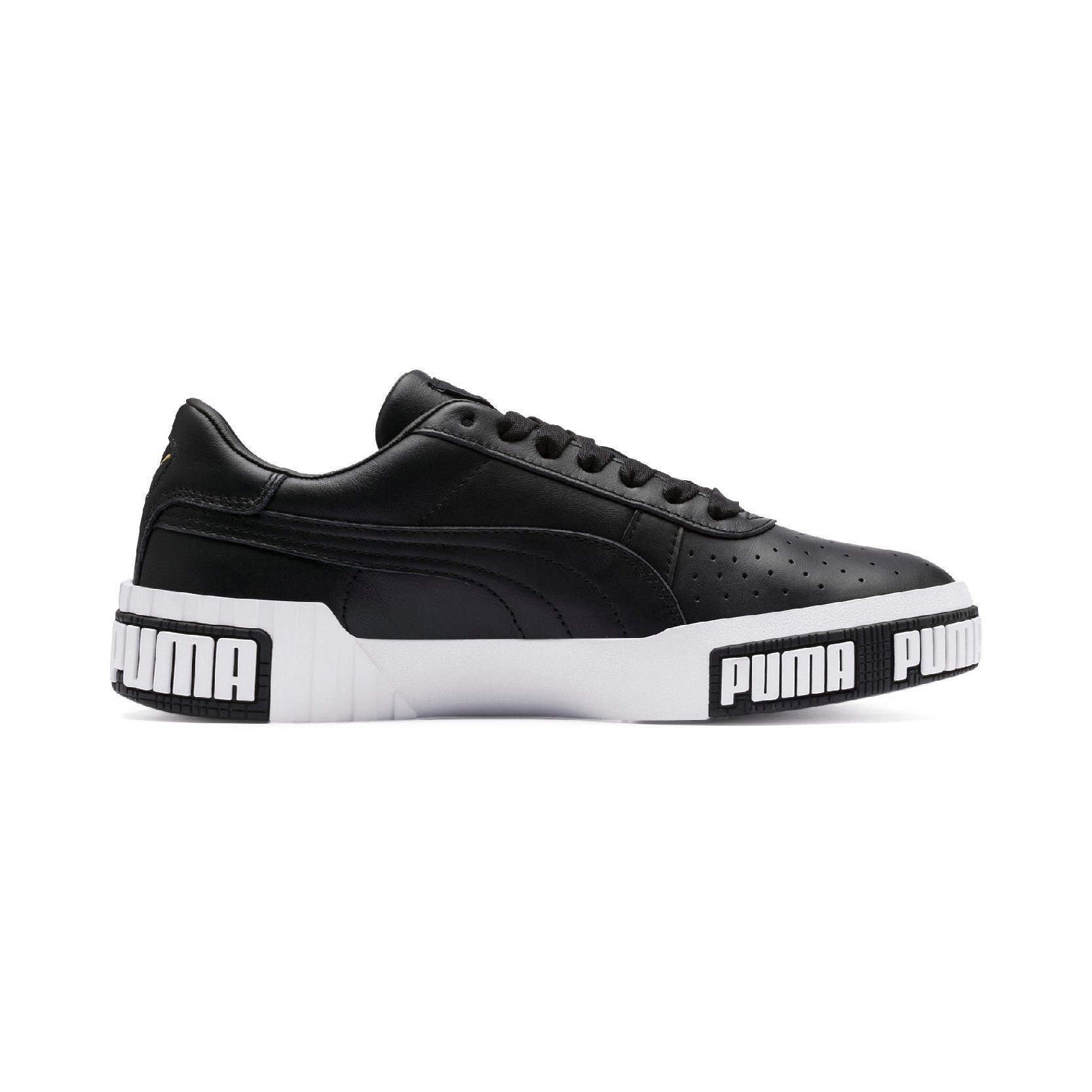 PUMA Women's Cali Bold Puma Black/Metallic Gold Sneakers 37081103 NEW!