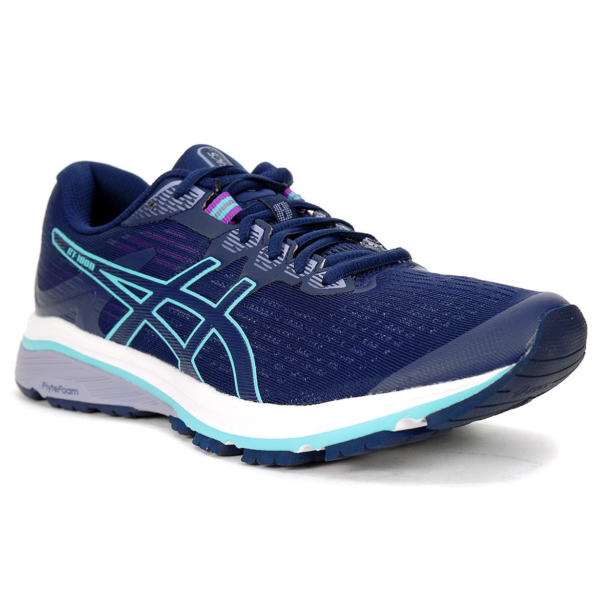 ASICS Women's GT-1000 8 Peacoat/Ice Mint Running Shoes 1012A460.401 ...