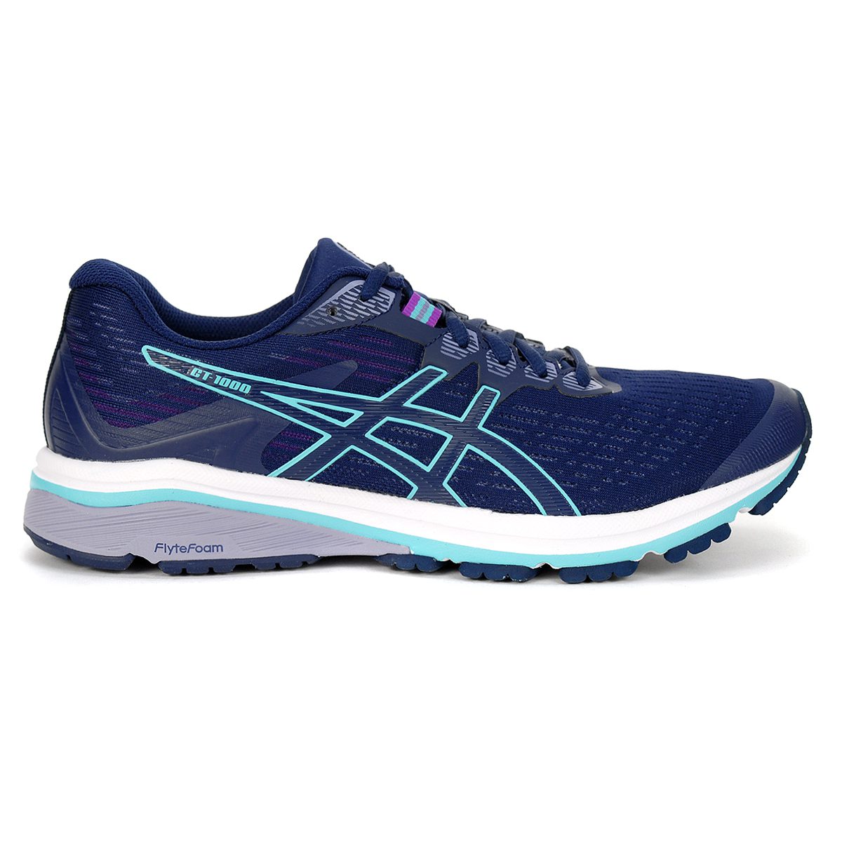 ASICS Women's GT-1000 8 Peacoat/Ice Mint Running Shoes 1012A460.401 ...