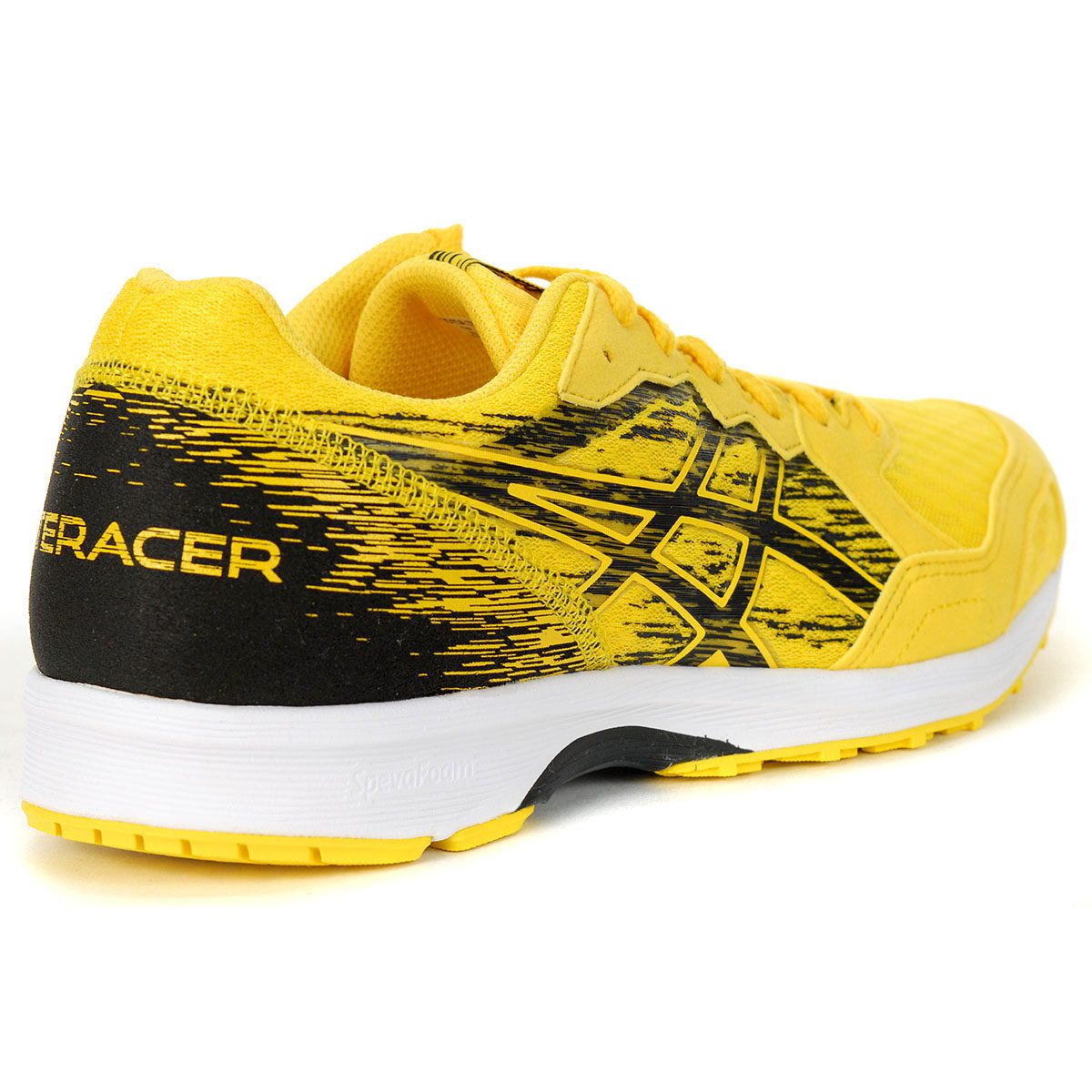 yellow and black running shoes
