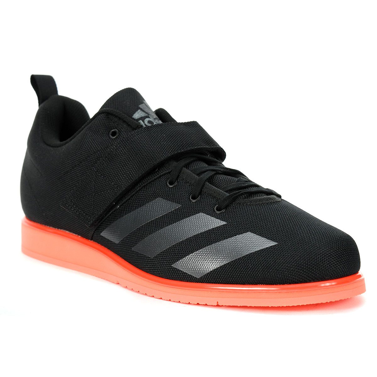 Adidas Men's Powerlift 4 Core Black/Signal Coral Weightlifting Shoes ...