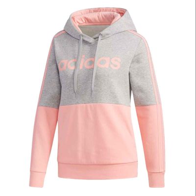 Adidas Essentials ColorBlock pour femme, gris moyen chiné/rose phosphorescent FL9208