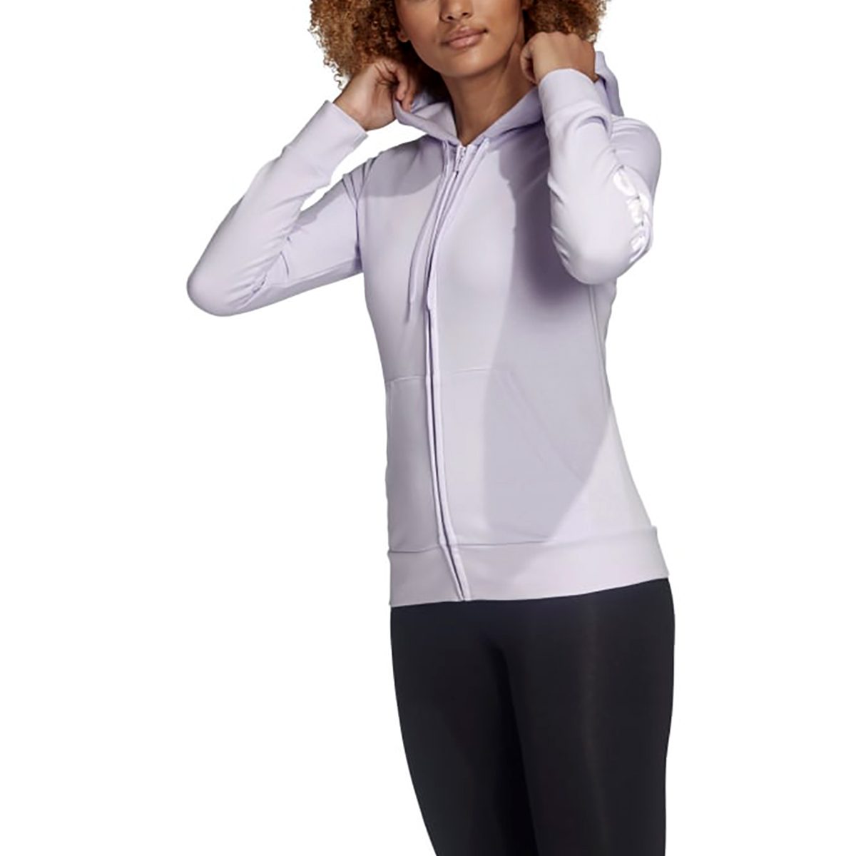 adidas Women's Essentials Linear Fleece Hoodie